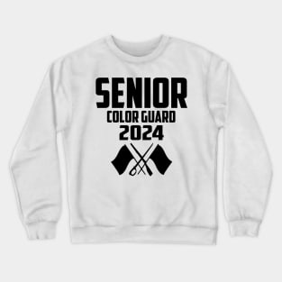 2024 Senior Color Guard Class of 2024 Marching Band Flag Crewneck Sweatshirt